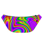 Abstract Neon Trippy Print Fanny Pack