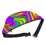 Abstract Neon Trippy Print Fanny Pack