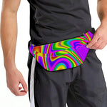 Abstract Neon Trippy Print Fanny Pack