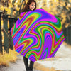 Abstract Neon Trippy Print Foldable Umbrella