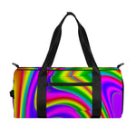 Abstract Neon Trippy Print Gym Bag