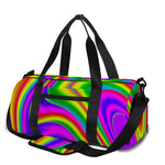 Abstract Neon Trippy Print Gym Bag