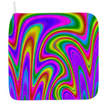 Abstract Neon Trippy Print Hand Towel