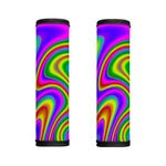 Abstract Neon Trippy Print Handle Covers