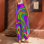 Abstract Neon Trippy Print Harem Pants