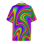 Abstract Neon Trippy Print Hawaiian Shirt