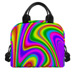 Abstract Neon Trippy Print Insulated Lunch Bag