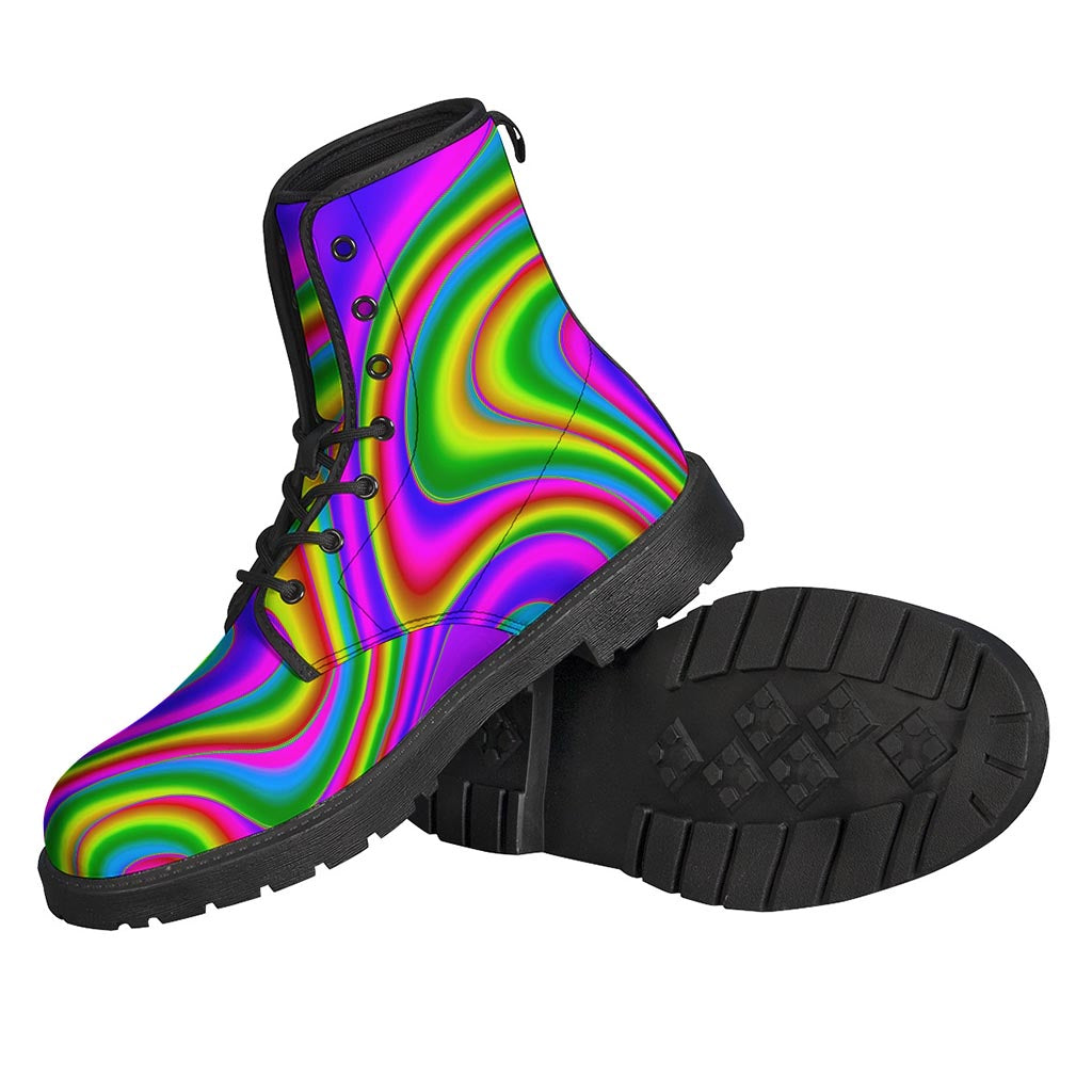 Abstract Neon Trippy Print Backpack