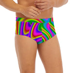 Abstract Neon Trippy Print Men's Briefs