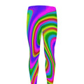 Abstract Neon Trippy Print Men's Leggings