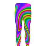Abstract Neon Trippy Print Men's leggings