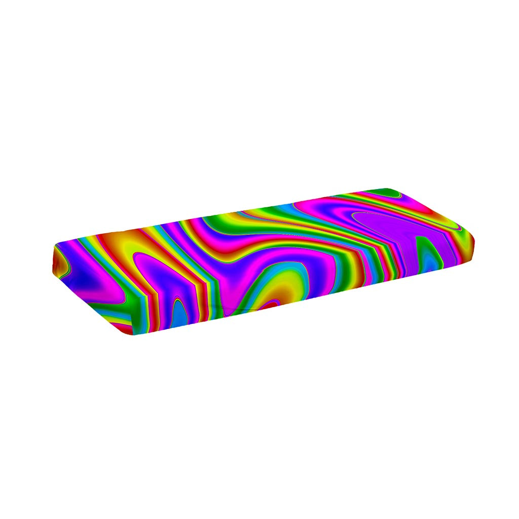 Abstract Neon Trippy Print Piano Keyboard Cover
