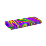 Abstract Neon Trippy Print Piano Keyboard Cover