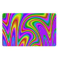 Abstract Neon Trippy Print Polyester Doormat