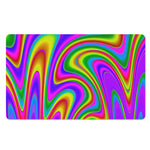 Abstract Neon Trippy Print Polyester Doormat