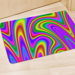 Abstract Neon Trippy Print Polyester Doormat