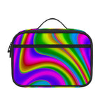 Abstract Neon Trippy Print Portable Lunch Bag