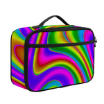 Abstract Neon Trippy Print Portable Lunch Bag