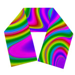 Abstract Neon Trippy Print Scarf