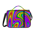 Abstract Neon Trippy Print Shoulder Strap Bible Bag