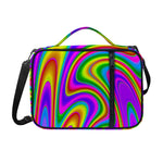 Abstract Neon Trippy Print Shoulder Strap Bible Bag