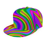 Abstract Neon Trippy Print Snapback Cap