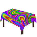 Abstract Neon Trippy Print Tablecloth