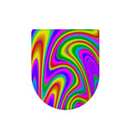 Abstract Neon Trippy Print Toilet Lid Cover