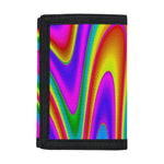 Abstract Neon Trippy Print Trifold Wallet