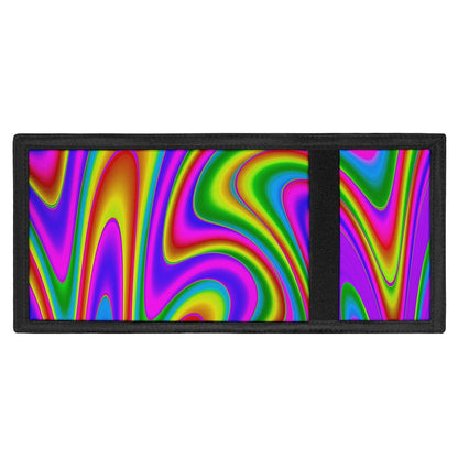 Abstract Neon Trippy Print Trifold Wallet