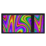 Abstract Neon Trippy Print Trifold Wallet