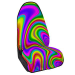 Abstract Neon Trippy Print Waterproof Car Seat Cover