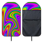 Abstract Neon Trippy Print Waterproof Car Seat Cover