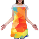 Abstract Polygonal Geometric Print Adjustable Apron