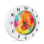 Abstract Polygonal Geometric Print Alarm Clock