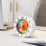 Abstract Polygonal Geometric Print Alarm Clock