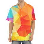 Abstract Polygonal Geometric Print Aloha Shirt