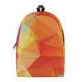 Abstract Polygonal Geometric Print School Backpack