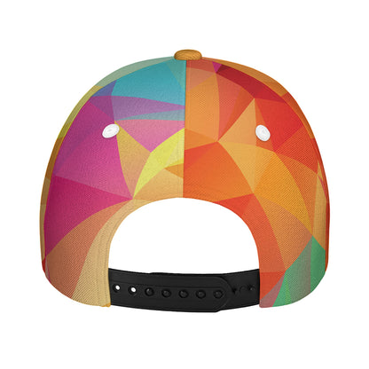 Abstract Polygonal Geometric Print Baseball Cap