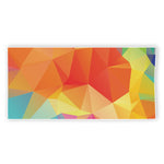 Abstract Polygonal Geometric Print Beach Towel