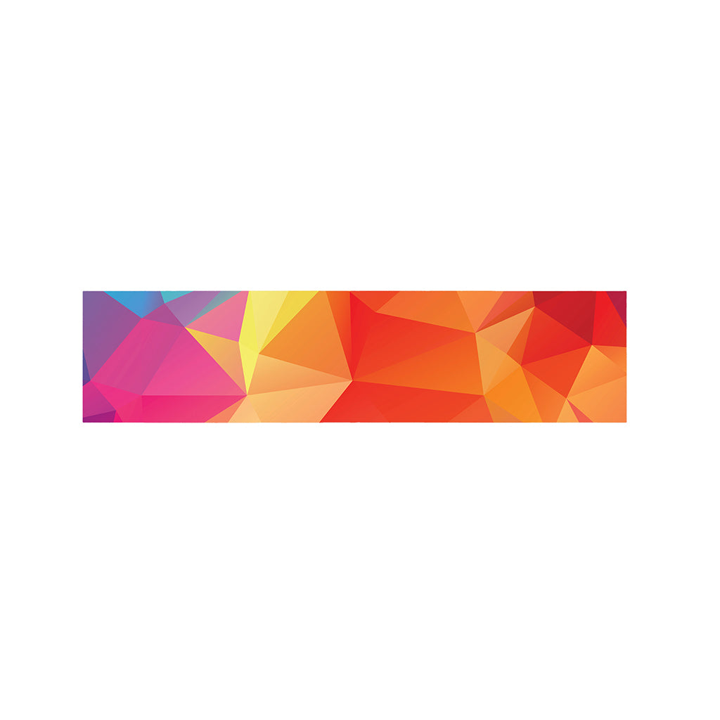 Abstract Polygonal Geometric Print Bed Runner