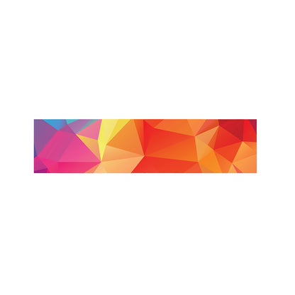 Abstract Polygonal Geometric Print Bed Runner