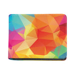 Abstract Polygonal Geometric Print Bifold Wallet