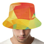 Abstract Polygonal Geometric Print Bucket Hat