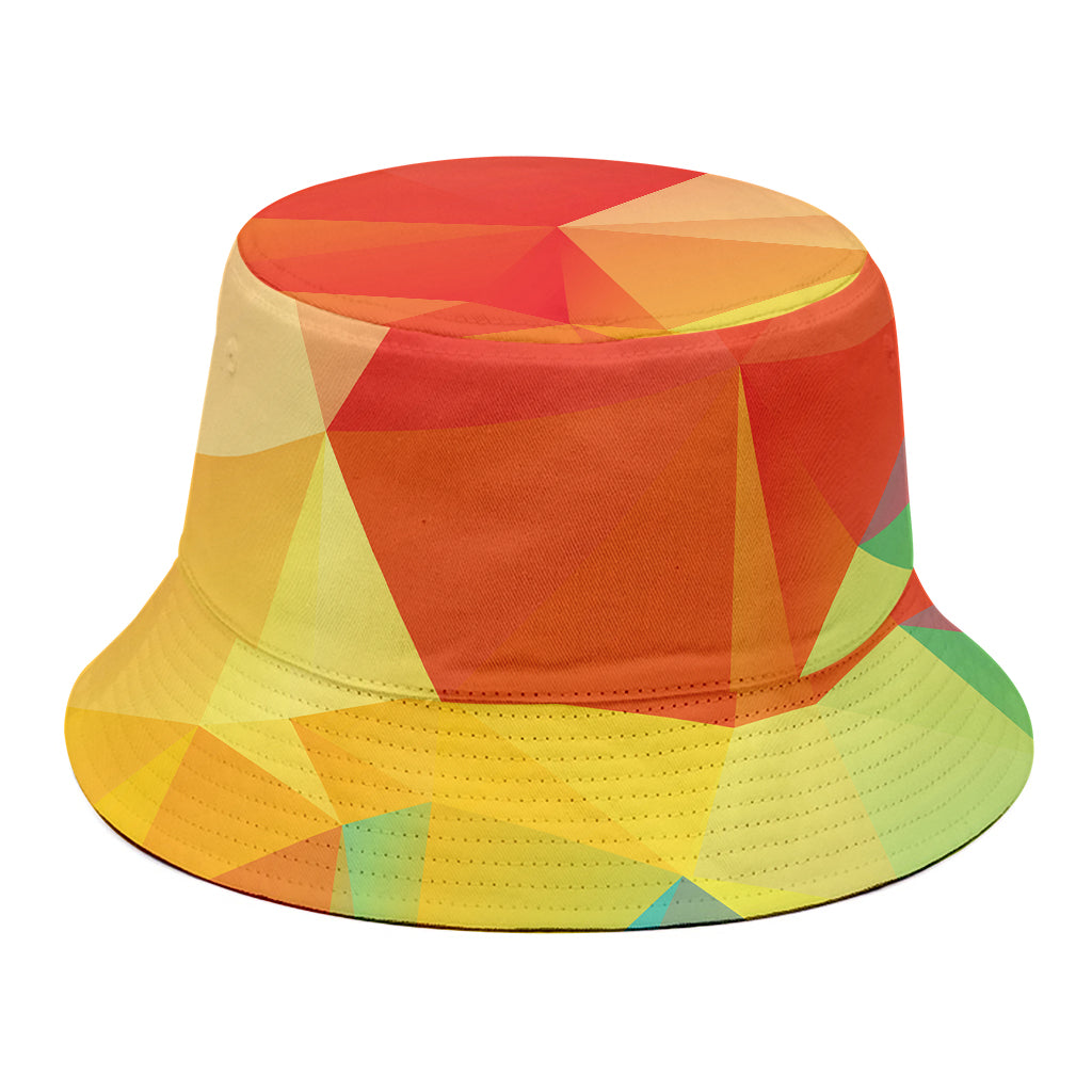 Abstract Polygonal Geometric Print Bucket Hat
