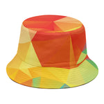 Abstract Polygonal Geometric Print Bucket Hat
