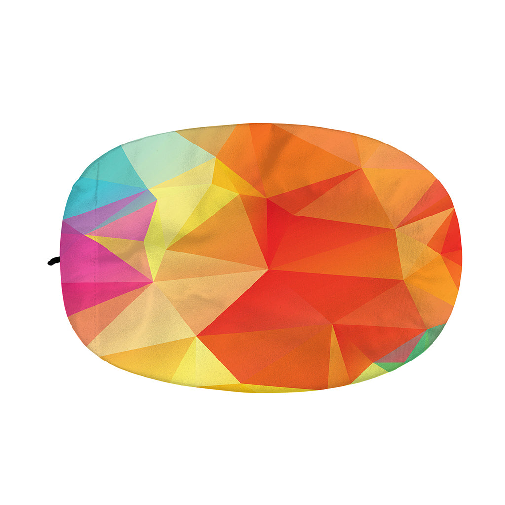 Abstract Polygonal Geometric Print Car Side Mirror Covers