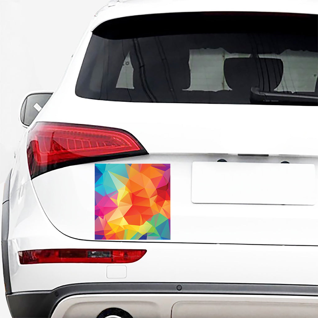 Abstract Polygonal Geometric Print Car Sticker