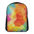 Abstract Polygonal Geometric Print Casual Backpack