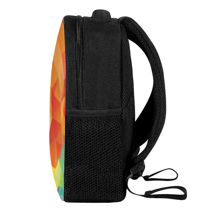Abstract Polygonal Geometric Print Casual Backpack